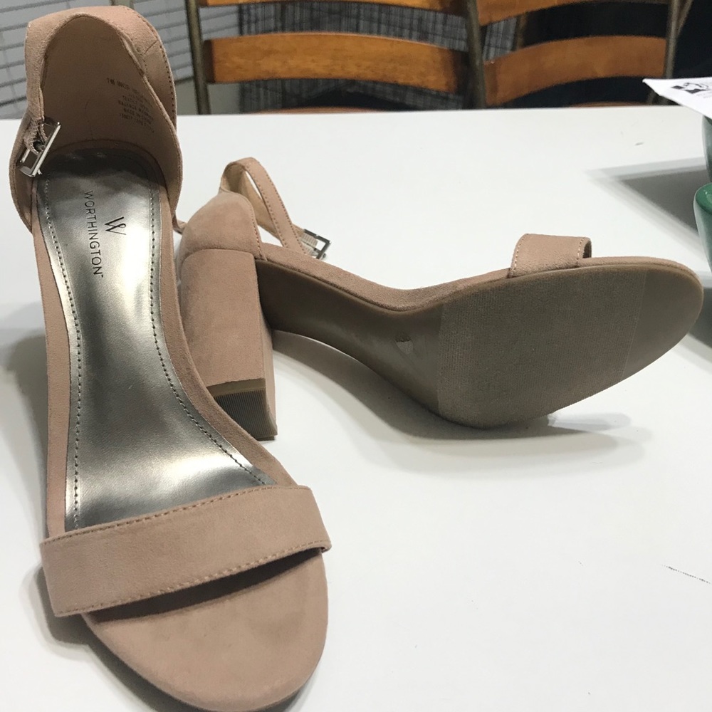 Nude high heels